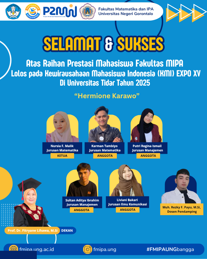 Mahasiswa FMIPA UNG Raih Prestasi Gemilang Lolos di Ajang Kewirausahaan ...