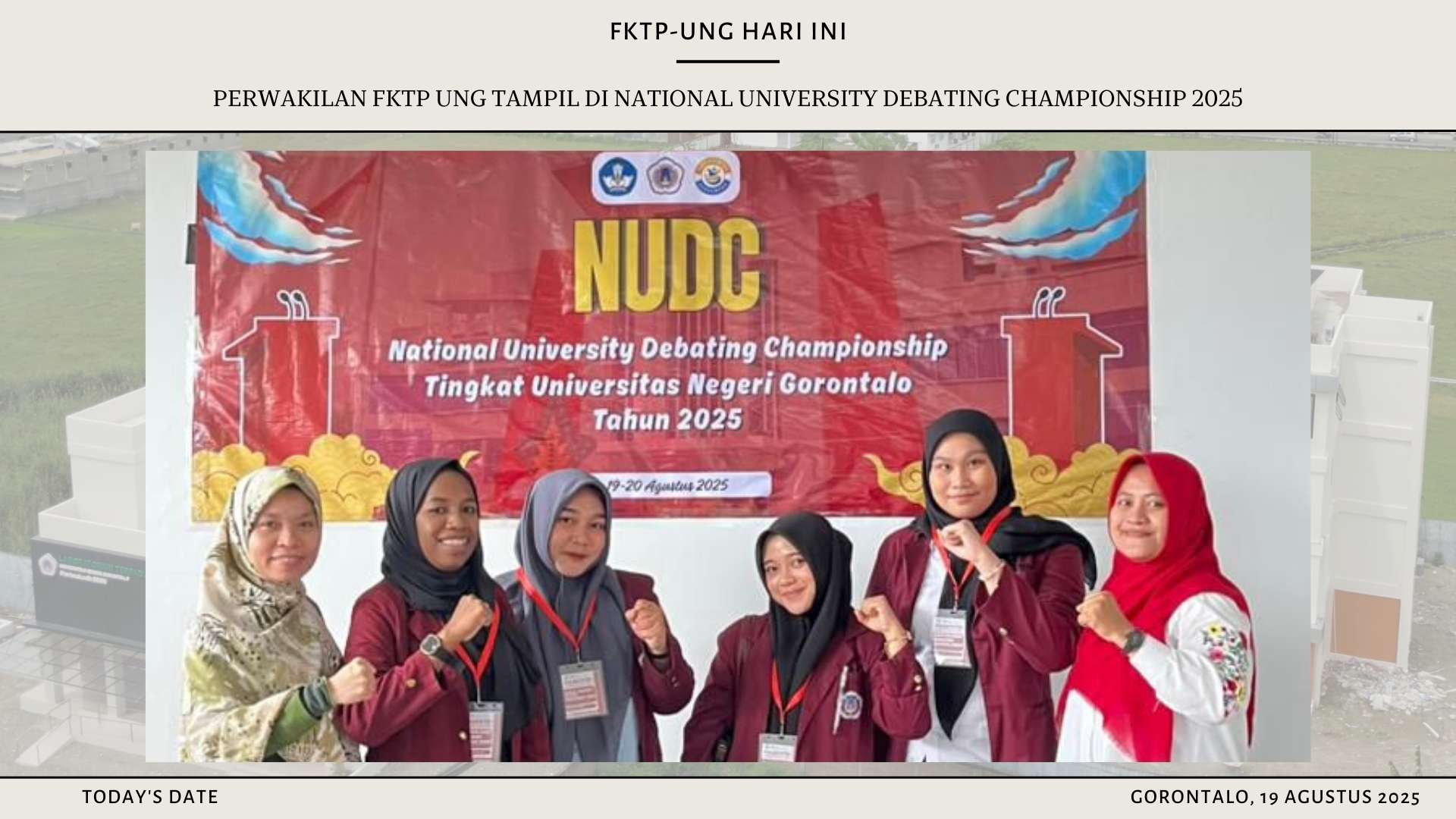 Perwakilan Fktp Ung Tampil Di National University Debating Championship