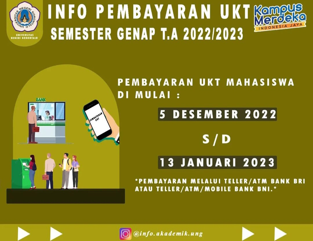 Info Pembayaran UKT Semester Genap T.A 2022/2023