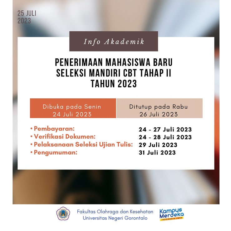 Info Akademik Penerimaan Mahasiswa Baru